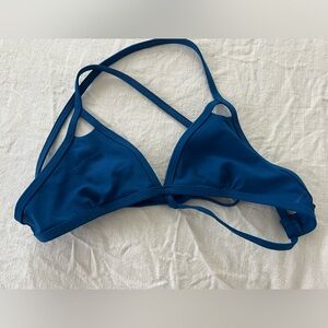 Jolyn Triangle Bikini Top, navy in size small